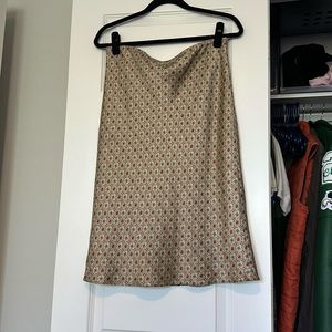 Banana Republic Multicolor Patterned Midi Skirt